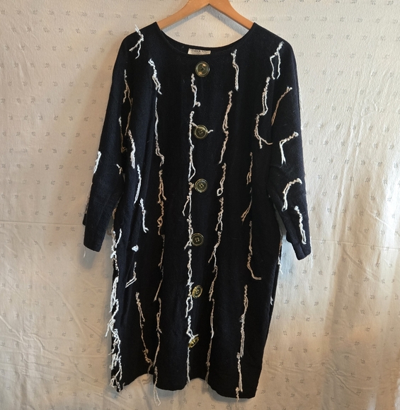 Vintage Patrick Kelly Paris One of a Kind Black and White Dress w/ Matching Coat